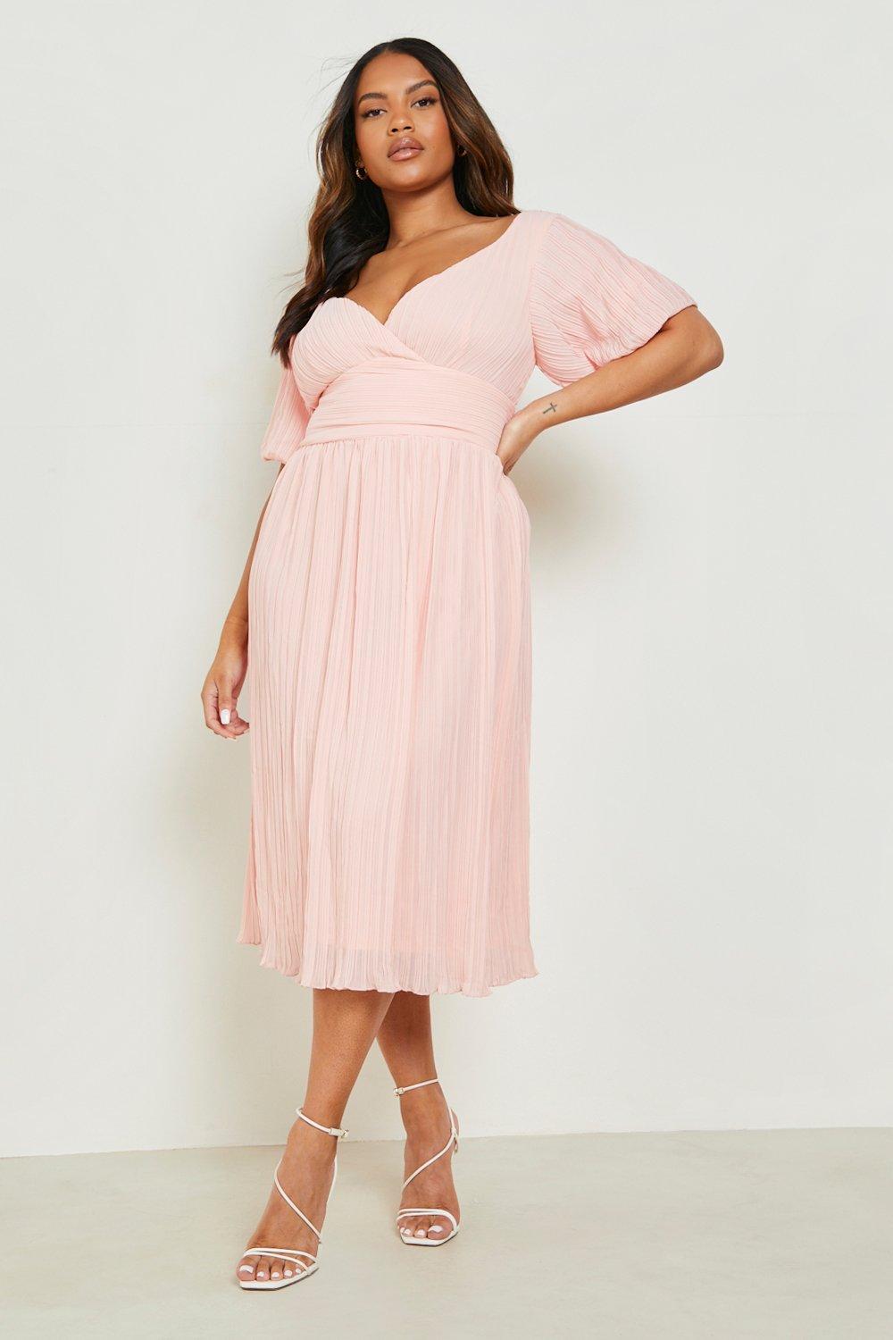 Pleated dress cheap size 20